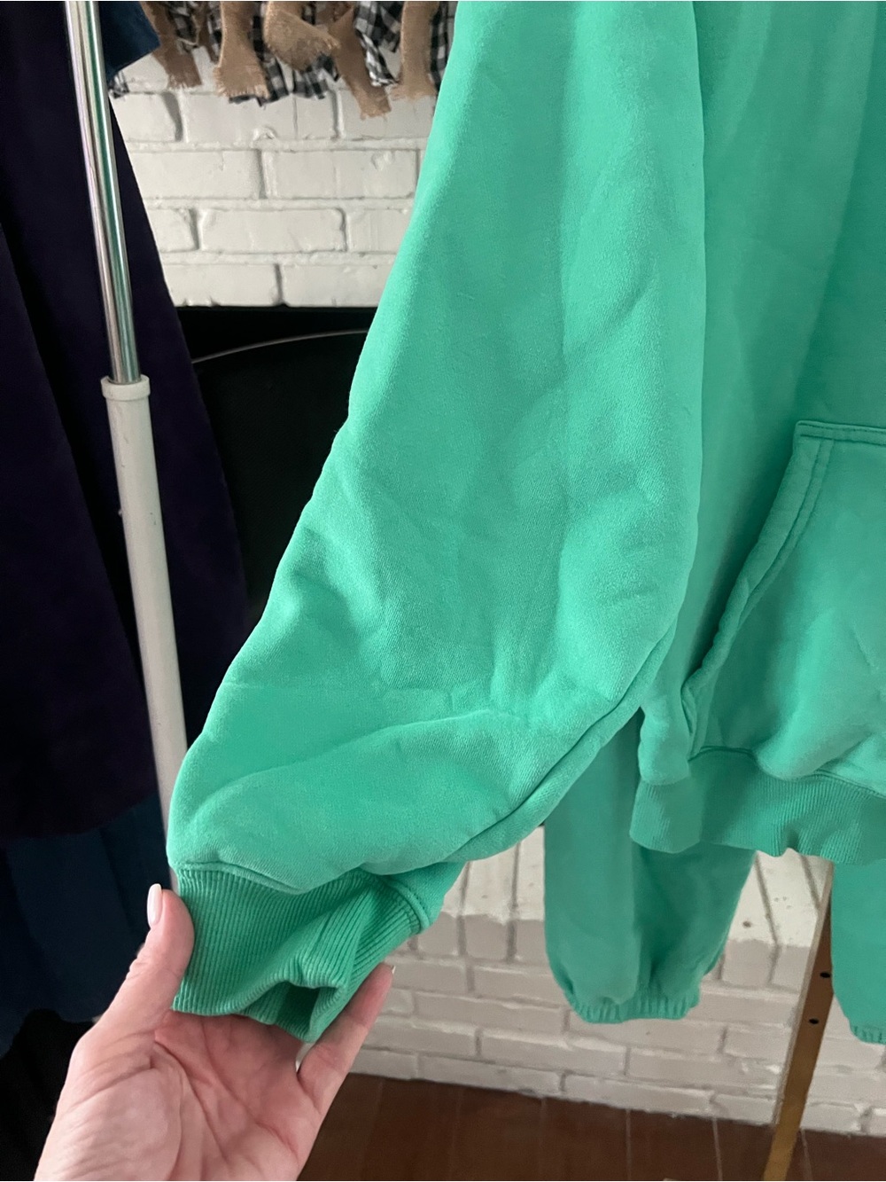 Panache Apparel Mint Green Plush Jogger Sweat Set - Picture 12 of 14